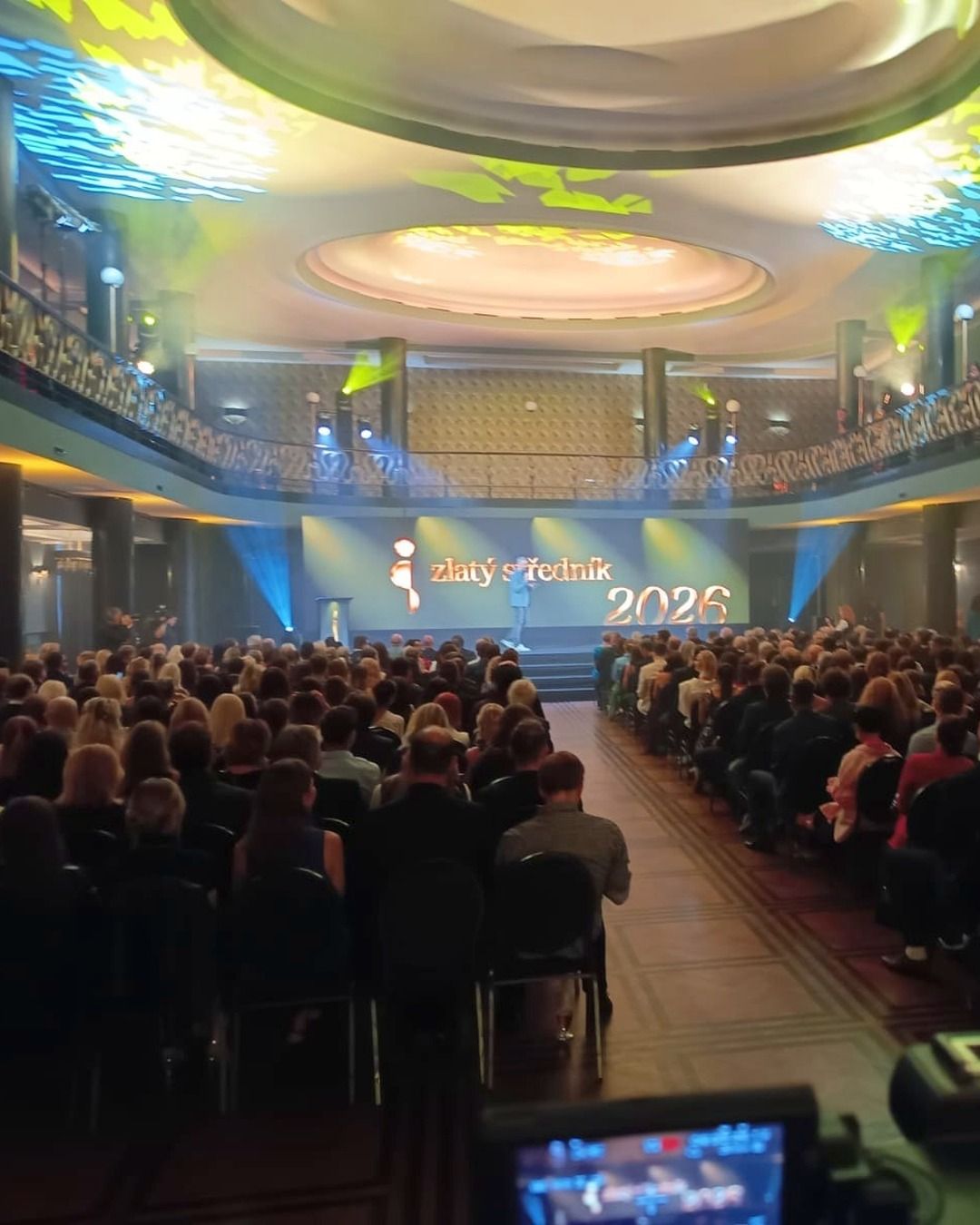 Gala evening in a hall with a full audience